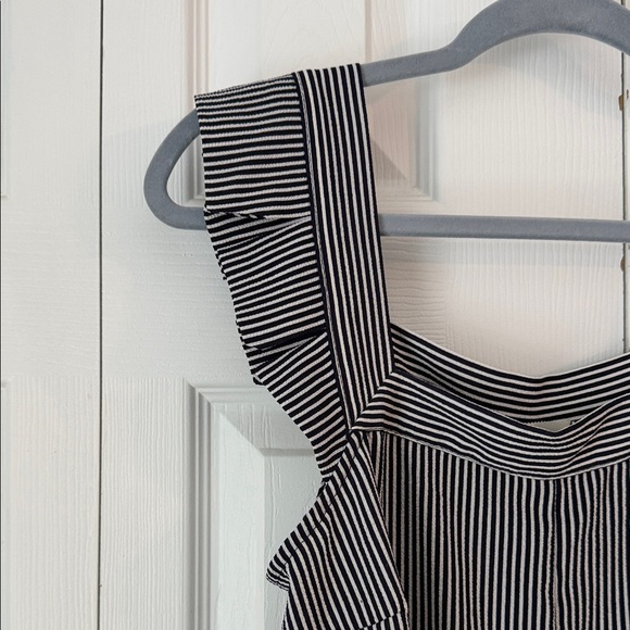 Monteau Black and White Striped Jumpsuit - Picture 6 of 8